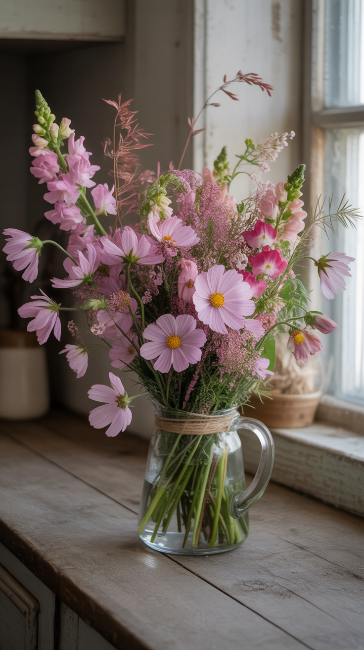 Mixed Pink Wildflower Bundle