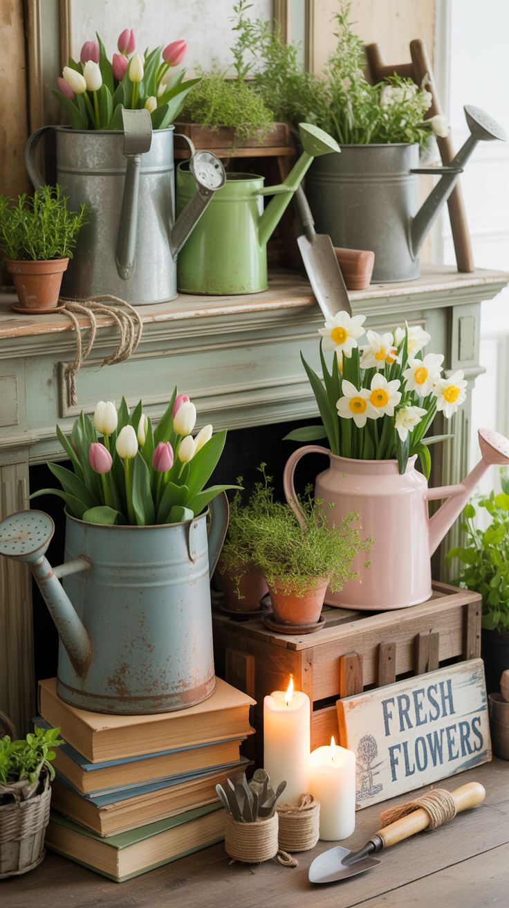 Vintage Watering Can Collection