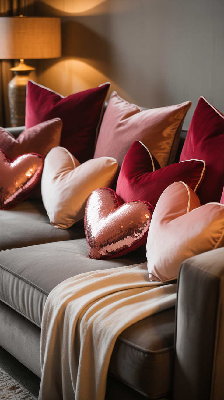 Velvet Heart Pillow