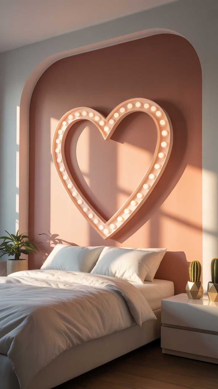 LED Light Heart Marquee