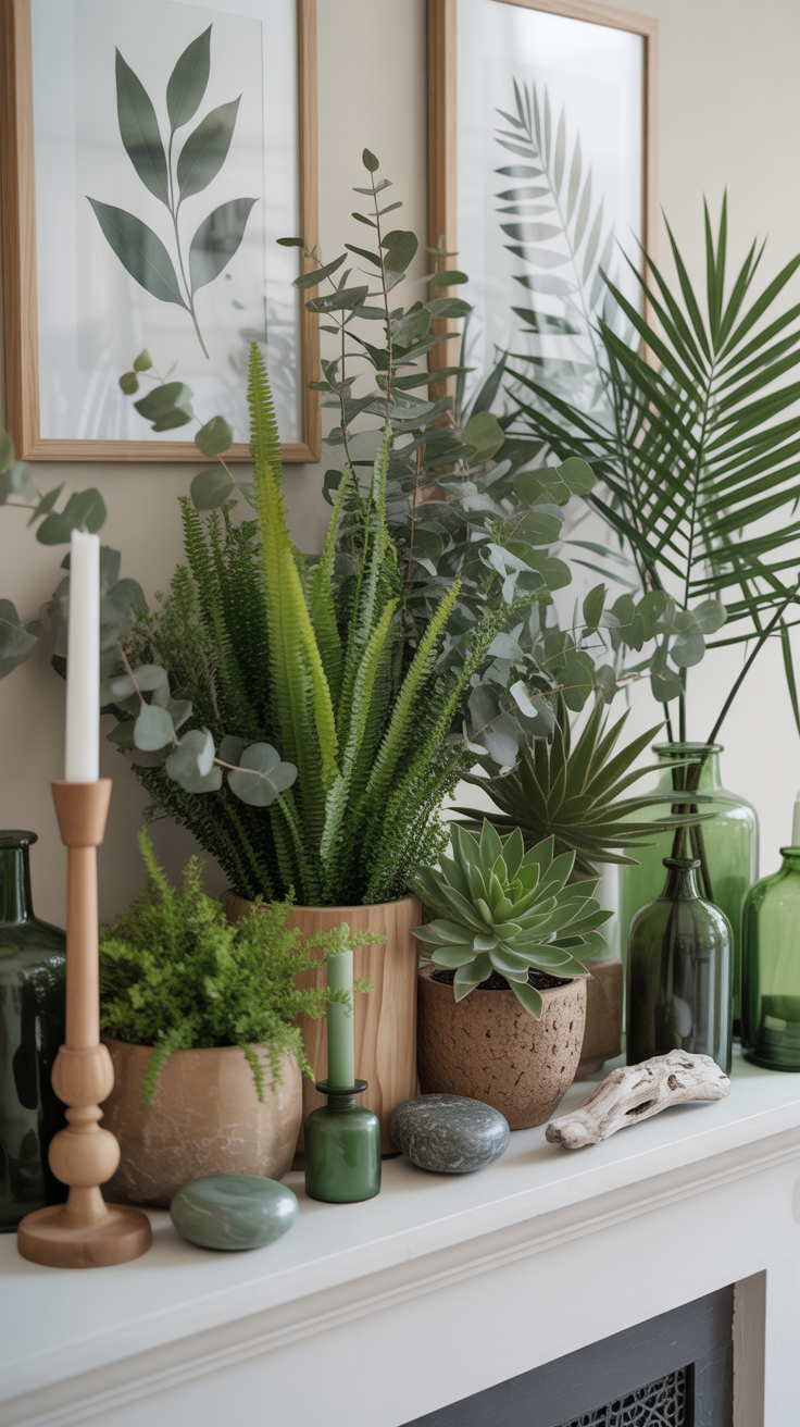 Monochromatic Green Garden