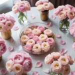 Pink Carnation and Rose Tower