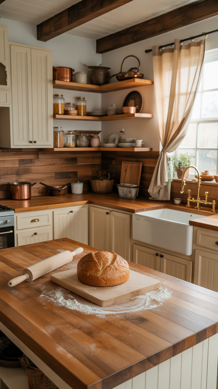 Butcher Block Backsplash